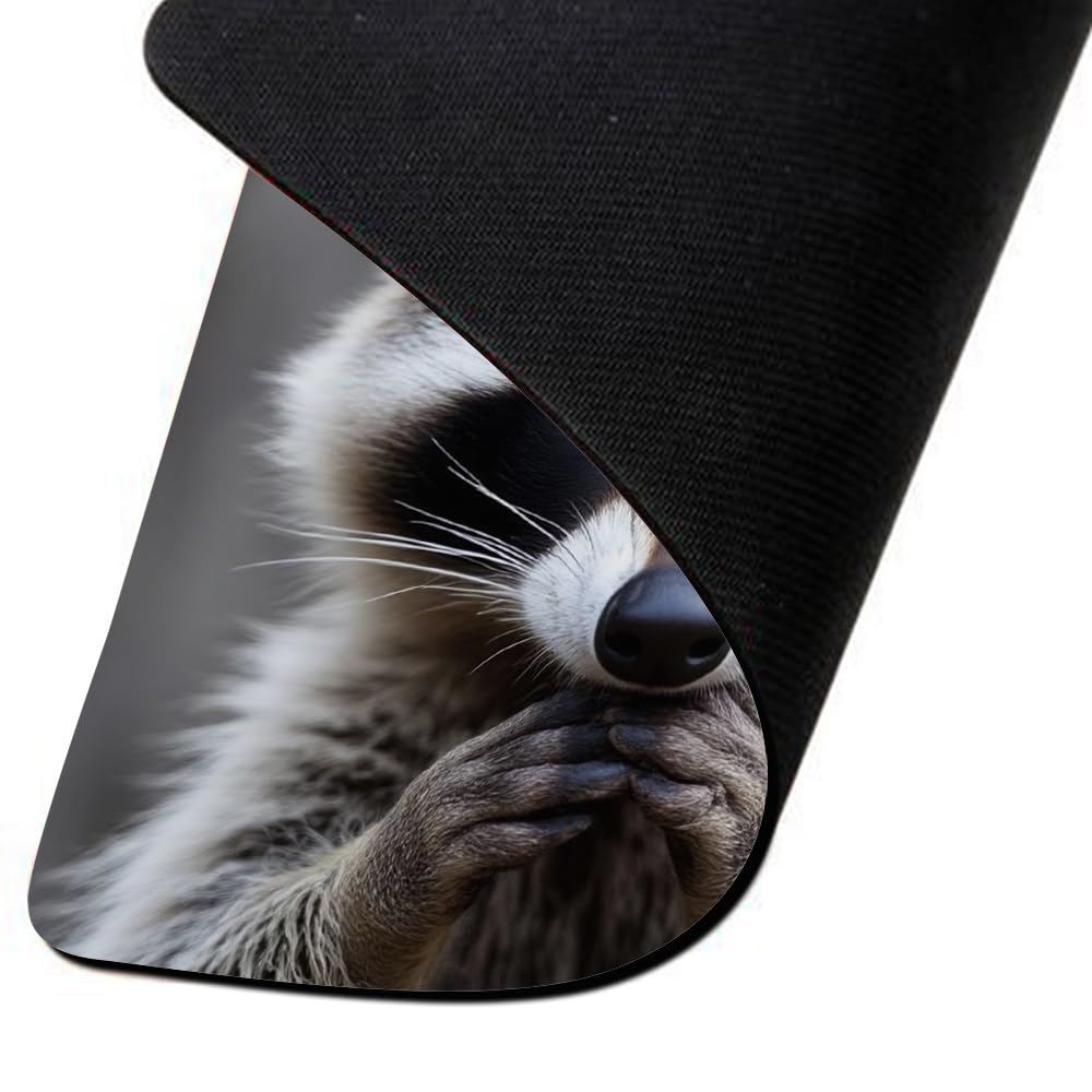 Amazon.com: IBILIU Mouse Pad Cute Raccoon,Wildlife Animal Gray